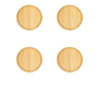 Tapis de Boisson en Bambou, 4 pièces, Tapis, Round