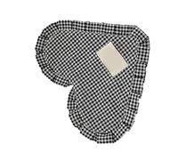 Tapis de bol en coton mélangé en forme de cœur durable pour les couples et les amateurs de décoration d'intérieur