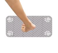 Tapis de bol pour chat - Tapis absorbant antidérapant pour bol de chat, napperon pour animaux de compagnie, tapis de distributeur d'eau à séchage rapide 23,6 x 35,4 pouces