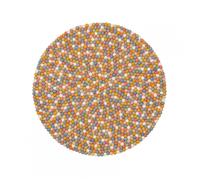Tapis de boules de feutre multicolore Rond ø 120 cm Clair