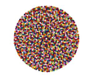 Tapis de boules de feutre Lotte S Ø 90cm