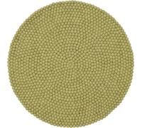 Tapis de boules de feutre Mono Rond ø 120 cm Vert clair