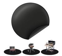 Tapis De Brasero, 91cm Rond Tapis De Foyer, Tapis Lgnifuge Résistant Anti Feu Fire Pit Mat, 3 Couches en Fibre de Verre pour Protection de Cheminée, Sol, BBQ et Braséros, pelouse et Camping