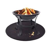 Tapis de brasero de 91,4 cm sous le gril, tapis résistant au feu pour poêle à bois, protège le sol en herbe des braises,