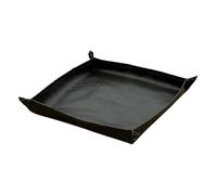 Tapis de brasero de camping, tapis en silicone, 70 x 70 cm, protection sous le gril, bouclier de poêle d'extérieur, récupérateur de cendres imperméable pour terrasse, barbecue et pique-nique, noir