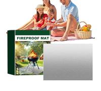 Tapis de brasier,Tapis de brasero | Tapis résistant à la chaleur ignifuge pour barbecue,Tapis de barbecue pliable, tapis de barbecue résistant à la chaleur, protection de plancher