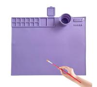 Tapis de Bricolage, Palette de Bloc de Dessin, Feuille de moisissure, Surfaces d'art en Silicone Lavable, Zone de Travail d'argile, Tapis de Bricolage Flexible pour Peinture, Sculpture
