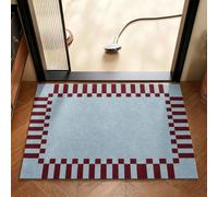Tapis de buanderie absorbant en terre de diatomées, tapis de bain de douche avec support antidérapant, petits tapis pour baignoire, douche, évier, couloir, passage, cuisine, couloir(50x80cm)