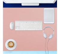 Tapis de Bureau 100 x 114 cm Silencieux Tapis Clavier Souris Durable pour Bureau Maison Gaming, Rose