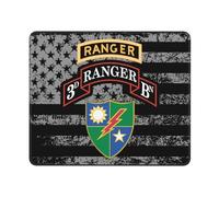 Tapis De Bureau 3E Bataillon 75E Régiment avec Lavable Souris Tapis Étanche Mouse Pad pour Maison Pc Travail 10X12In