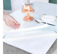Tapis de Bureau 40x50cm 50x60cm 60x80cm 80x100cm 100x120cm Protecteur de Table en PVC Sous-main Transparent 1mm/1,5mm D'épaisseur Facile À Nettoyer pour Bureau, Maison, école(Transparent - 1.5 mm)