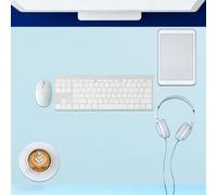 Tapis de Bureau 80 x 100 cm Silencieux Tapis Clavier Souris Durable pour Bureau Maison Gaming, Bleu