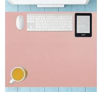 Tapis de Bureau 80 x 116 cm Résistant à La Chaleur Tapis de Portable Facile à Nettoyer pour Maison et Bureau Ordinateur Portable, Rose