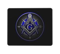Tapis De Bureau Art Maçonnique Symbolisant La Foi, L'Espérance Et La Charité Portable Tapis De Souris Moderne Mousepad pour Accessoires Ordinateur Gamer 10X12In
