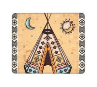 Tapis De Bureau Art Navajo du Sud-Ouest des États-Unis Lavable Souris Tapis Étanche Mousepad De Bureau pour Maison Accessoires Travail 10X12In