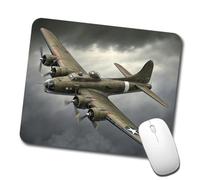 Tapis De Bureau Bombardier Lourd B-17 Flying Fortress De La Seconde Guerre Mondiale (Forces Aériennes Américaines) Lavable Tapis De Souris Confort Mousepad pour Pc Gamer Gaming 10X12In