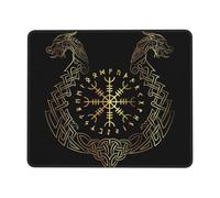 Tapis de Bureau Boussole runique Magique de Guerrier Souris Tapis 10x12in