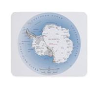 Tapis De Bureau Carte De L'Antarctique Résistant Tapis De Souris De Jeu Lavable Base De Table pour Ordinateur Gaming Maison 10X12In
