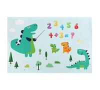 Tapis de bureau - Carte du monde des dinosaures de l'espace, tapis de bureau coloré pour enfant et étudiants | Protecteur de table résistant à l'eau, organisateur scolaire, accessoire mignon pour sal