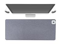 Tapis de bureau chauffant, sous-main chauffant,Tapis de table chauffant à température réglable - Tapis chauffant USB à affichage numérique thermostatique, tapis de bureau électrique chaud pour