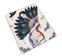 Tapis de bureau d'Halloween - Superbe tapis de souris à motif de sorcière, base antidérapante pour bureaux en bois/verre, cadeau idéal pour tour de dernière minute ou friandise (17,8 x 21,8 cm)