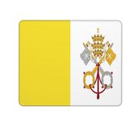 Tapis De Bureau Drapeau De La Cité du Vatican Saint-Siège Portable Tapis Souris Confort Mouse Pad pour Gaming Travail Clavier 10X12In