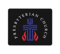 Tapis De Bureau Église Presbytérienne Cross Sea Dog Confort Souris Tapis Étanche Base De Table pour Maison Accessoires Travail 10X12In