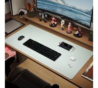 Tapis de bureau en cuir imperméable, tapis de souris pour clavier, tapis d'ordinateur pour bureau, tapis d'écriture, pour la maison et le bureau, protecteur de table et d'ordinateur portable (70 x 35