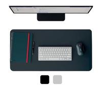 Leitz – Tapis de bureau Grand format en cuir recyclé antidérapant 70x36 cm gris foncé