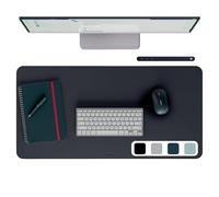 Leitz Tapis de bureau grand format – Sous-main imperméable, antidérapant, résistant (80x40 cm, noir)
