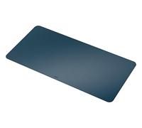 Tapis de bureau grand format Leitz : Sous-main de bureau imperméable antidérapant, tapis clavier souris pour bureau ou maison. Durable, résistant aux rayures, facile à nettoyer (80x40cm, bleu foncé)
