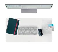 Tapis de bureau grand format Leitz : Sous-main de bureau mat, imperméable, pour ordinateur portable, au bureau et à la maison. Facile à nettoyer, résistant aux rayures (70x36cm, transparent)
