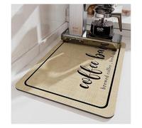 Tapis De Bureau Grand tapis absorbant for la cuisine, le café, séchage, drainage, salle de bain, robinet, napperon(COffee,20x30cm)