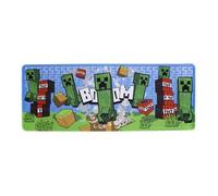 Tapis de bureau - Minecraft - Creeper - Lavable - 30 cm x 80 cm - Vert