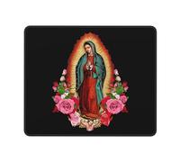 Tapis De Bureau Notre-Dame De Guadalupe Vierge Marie Étanche Tapis Souris Portable Mouse Pad pour Clavier Travail Maison 10X12In