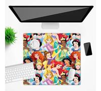 Tapis de bureau original et sous licence officielle Disney Princesses 001 Multicoloured antidérapant 50 x 45 cm