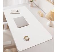 Tapis De Bureau Pour L'écriture Gris/rose/vert,Tapis De Protection Pour Ordinateur Portable,L'écriture Manuscrite Peut Être Effacée,Protection Des Yeux Pad Écriture Pour Bureau/Maison(White,40x100cm)