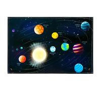 Tapis de bureau pour | Tapis de bureau coloré à motif de carte du monde des dinosaures de l'espace pour étudiants, décoration de bureau, protecteur de table imperméable pour la maison, l'école