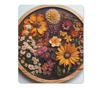 Tapis de Bureau Spécimens de Fleurs Base de Table pour Ordinateur 10x12in