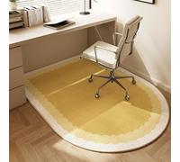 Tapis de bureau sur le thème des dessins animés et chaises d'étude for enfants avec coussinets de protection multifonctionnels(Giallo,120 * 60cm)
