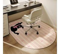 Tapis de bureau sur le thème des dessins animés et chaises d'étude for enfants avec coussinets de protection multifonctionnels(Cat,120 * 80cm)