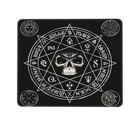Tapis de Bureau Symboles ésotériques Magiques amulettes Tapis Souris | 10x12in Portable Mousepad Lavable Tapis de Souris Gaming pour Ordinateur PC