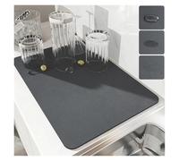 Tapis De Bureau Tampon absorbant for machine à café, assiette, grand plat de cuisine, séchage rapide(1,30x40cm)