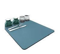 Tapis De Bureau Tapis de cuisine absorbant for vaisselle, tapis séchage, d'égouttage, résistant à la chaleur, set table égouttoir(Navy blue,19.69in 23.62in)