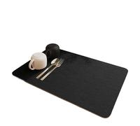 Tapis De Bureau Tapis de cuisine super absorbant, égouttoir à café, séchage rapide, for salle bain(Black,40x60cm)