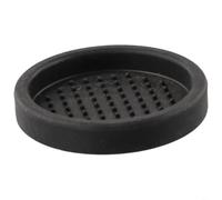 Tapis de café rond en silicone avec rebord surélevé pour machine à expresso 60 mm