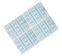 Tapis de Cage à Lapin à Trous, 4 Pièces, Plastique pour Petits Animaux | Fond Aéré à Supports Multiples, Protection des Pattes, Découpe et Assemblage Faciles, pour Hutch ou Balcon