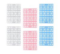 Tapis de cage pour animaux de compagnie à grilles ventilées pour petits animaux lapins Tapis de antidérapant facile à nettoyer Décors d ' habitats 6 pièces Tapis de cage résistants à la mastication