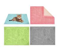 Tapis de Cage pour Lapin Lot de 4 tapis doux absorbants réutilisables | Alèses pour urine de hamster et litière de cage pour Parcs, Clapiers, Apprentissage de la Propreté, Furet, Chinchilla, et Re