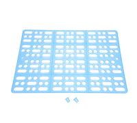 Tapis de cage pour lapin Tapis de pied pour animaux de compagnie Tapis de nid pour animaux de compagnie durables Tapis de trou pour cage de petit animal pour lapin Cochon d'Inde Hamster Rats(Bleu)